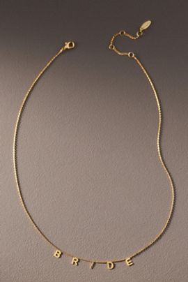 By Anthropologie Weddings Bride Charm Necklace