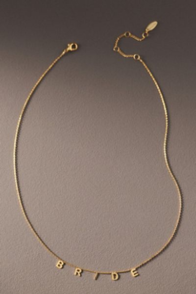 By Anthropologie Weddings Bride Charm Necklace