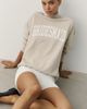 By Anthropologie Weddings Bridesmaid 100% Cotton Mock-Neck Sweatshirt - 1