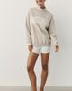 By Anthropologie Weddings Bridesmaid 100% Cotton Mock-Neck Sweatshirt - 2