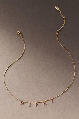 By Anthropologie Weddings By Anthropologie Blocked Wifey Necklace