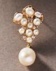 By Anthropologie Weddings By Anthropologie Clustered Pearl Crystal Earrings - 2