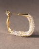 By Anthropologie Weddings By Anthropologie Pearled Crystal Square Hoop Earrings - 2