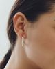 By Anthropologie Weddings By Anthropologie Pearled Crystal Square Hoop Earrings - 3