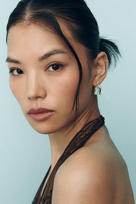 By Anthropologie Weddings By Anthropologie Square Crystal Drop Earrings