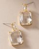 By Anthropologie Weddings By Anthropologie Square Crystal Drop Earrings - 3