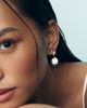 By Anthropologie Weddings Crystal Pearl Stud Earrings - 1