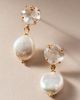 By Anthropologie Weddings Crystal Pearl Stud Earrings - 4