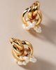 By Anthropologie Weddings Double-Hoop Pearl Drop Earrings - 4