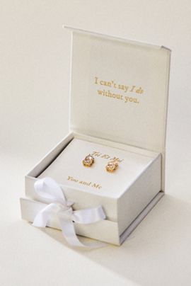 By Anthropologie Weddings Earrings Gift Box