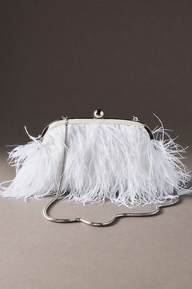 By Anthropologie Weddings Feather Frenzy Clutch