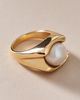 By Anthropologie Weddings Freshwater Pearl Signet Ring - 1