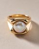 By Anthropologie Weddings Freshwater Pearl Signet Ring - 2