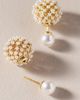 By Anthropologie Weddings Front-Back Pearl Earrings - 1