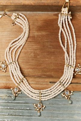 By Anthropologie Weddings Ghost Ranch Beaded Necklace