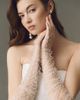 By Anthropologie Weddings Over-The-Elbow Pearl Tulle Fingerless Gloves - 1