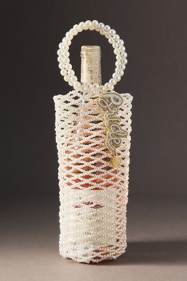 By Anthropologie Weddings Pearl Bride Charm Wine Bag