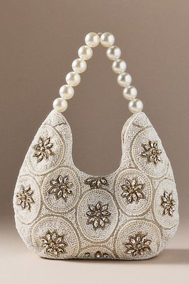 By Anthropologie Weddings Pearl Spur Beaded Bag