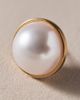 By Anthropologie Weddings Round Bezel Pearl Earrings - 2