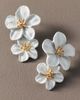 By Anthropologie Weddings Stacked Floral Earrings - 1