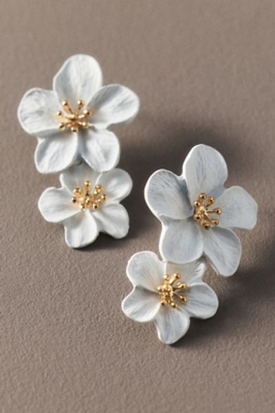 By Anthropologie Weddings Stacked Floral Earrings