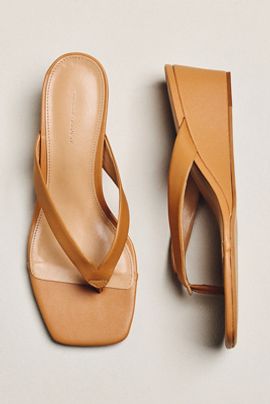 By Anthropologie Wedge Flip-Flop Heels