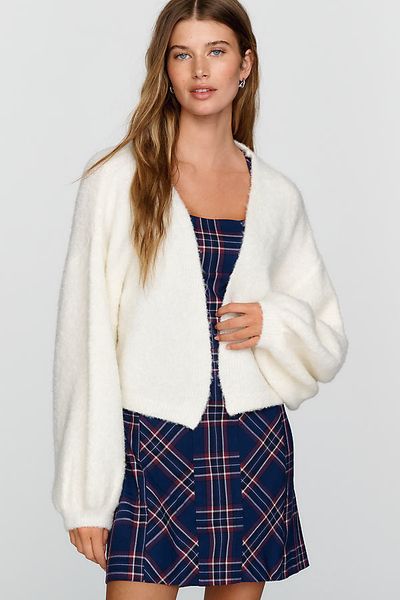 By Anthropologie Wool Blend Bouclé Cardigan