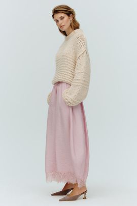 By Anthropologie Wool Blend Chunky Cropped Sweater