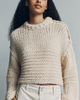 By Anthropologie Wool Blend Chunky Cropped Sweater - 3