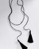 By Anthropologie Wrap Tassel Beaded Lariat Necklace - 1