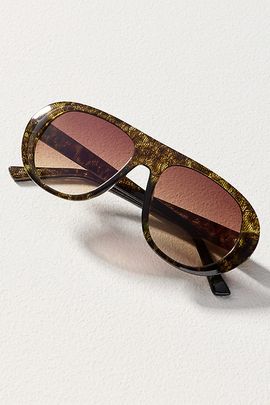 By Anthropologie Wrapped Aviator Sunglasses