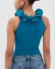 By Efrain Mogollon By Efrain Mogollon Octavia Guaricha Bodysuit Cobalt Blue - 3