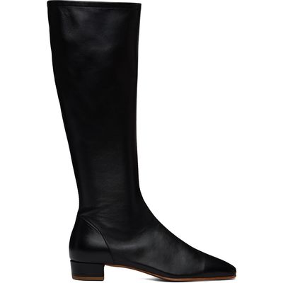 BY FAR BY FAR Black Edie Leather Knee-High Boots