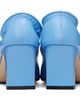 BY FAR BY FAR Blue Carre Nappa Leather Heels - 2