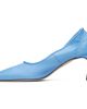 BY FAR BY FAR Blue Carre Nappa Leather Heels - 3