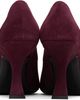 BY FAR BY FAR Burgundy Viva Suede Heels - 2