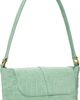 BY FAR BY FAR Green Croco Miranda Baguette Bag - 3