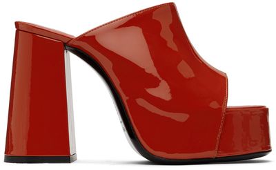 BY FAR BY FAR Orange Brad Heeled Sandals