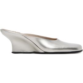 BY FAR BY FAR Silver Caroo Closed Toe Heels