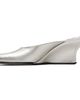 BY FAR BY FAR Silver Caroo Closed Toe Heels - 3