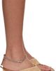 BY FAR BY FAR Tan Dasha Raffia Heeled Sandals - 1
