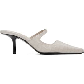 BY FAR BY FAR White Serena Closed Toe Heels