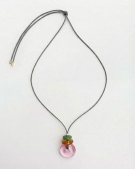 By Lilla By Lilla Pink Lemonade Pendant Necklace