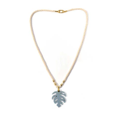 By Lilla By Lilla Rope Leaf Necklace