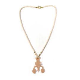 By Lilla By Lilla Rope Lobster Necklace