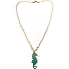 By Lilla By Lilla Rope Seahorse Necklace