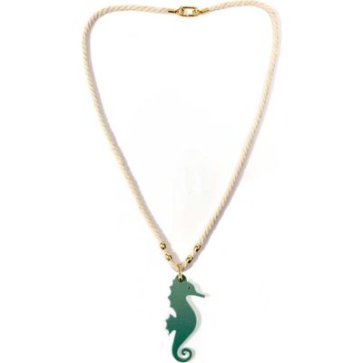 By Lilla By Lilla Rope Seahorse Necklace
