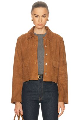 By Malene Birger By Malene Birger Annie Cropped Suede Jacket