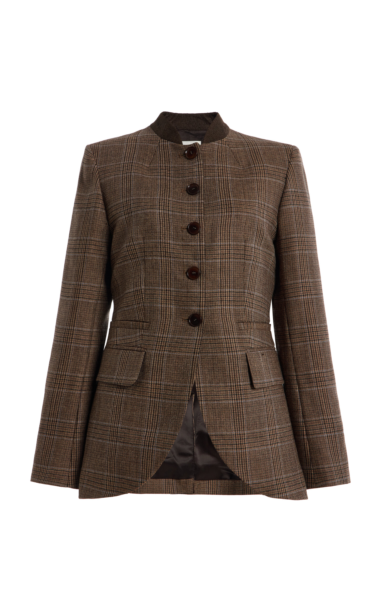 By Malene Birger By Malene Birger Claye Checked Virgin Wool Jacket