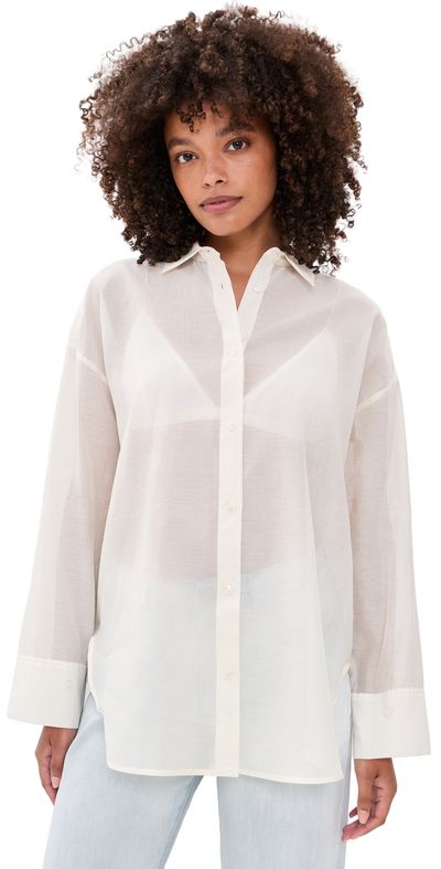 By Malene Birger By Malene Birger Derris Soft Organza Blouse Soft White